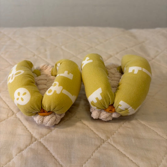 【原みちり作】あしなか草履　ソフトタイプ　鼻緒　鍵模様　土台　ベージュ